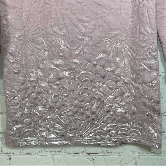 7 for All Mankind Girls XL Quilted Sweater Dress, Pinkish Violet Ice NWT - Picture 10 of 14